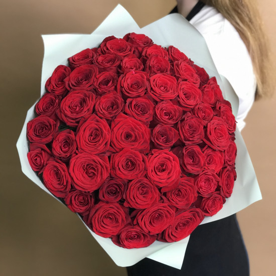 Розы Букет из 51 красной розы (40 см)